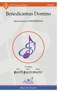 Benedicamus Domino TTB choral sheet music cover Thumbnail